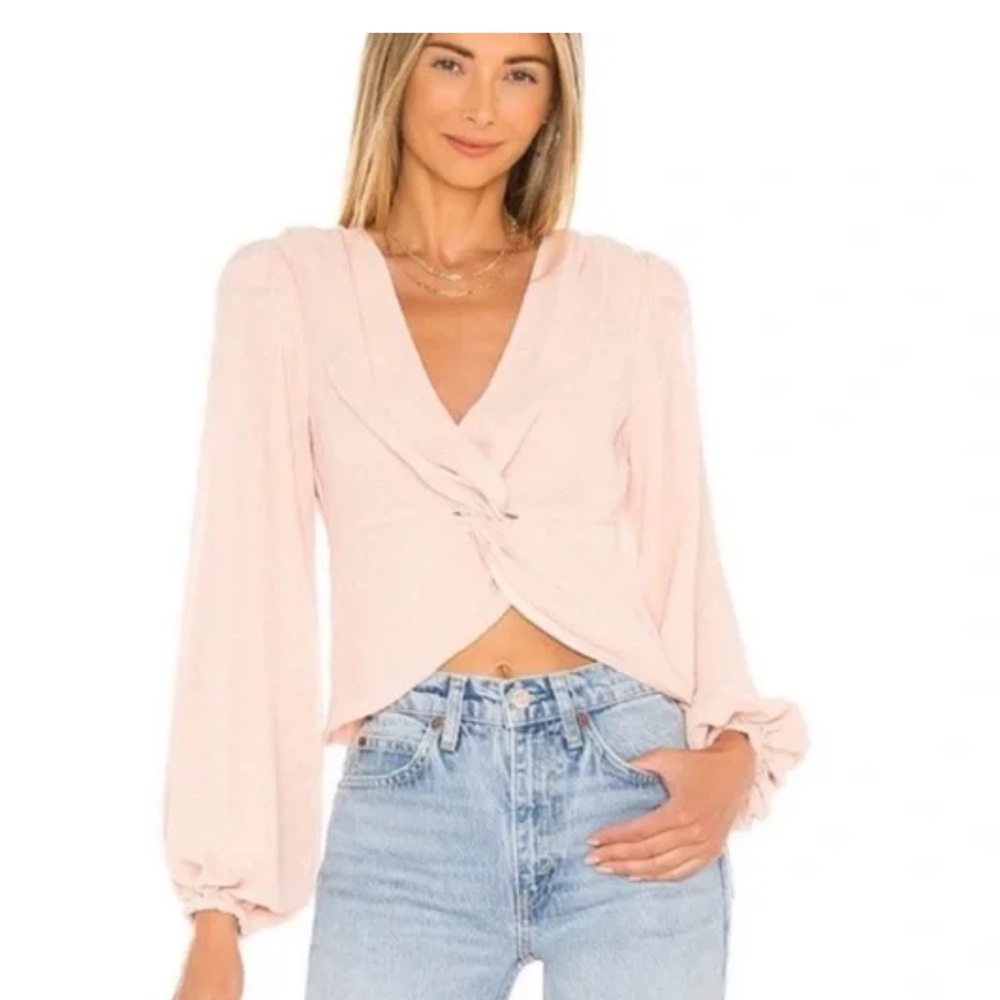 Majorelle pink twist top